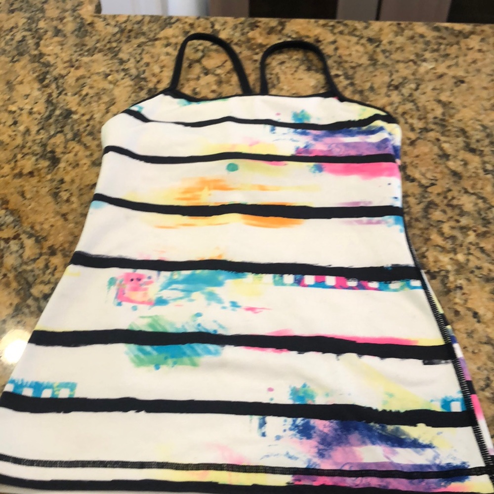 Lululemon power Y. Multi colored sz 2